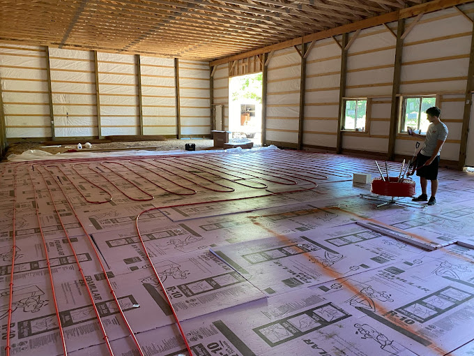 in-floor heating system