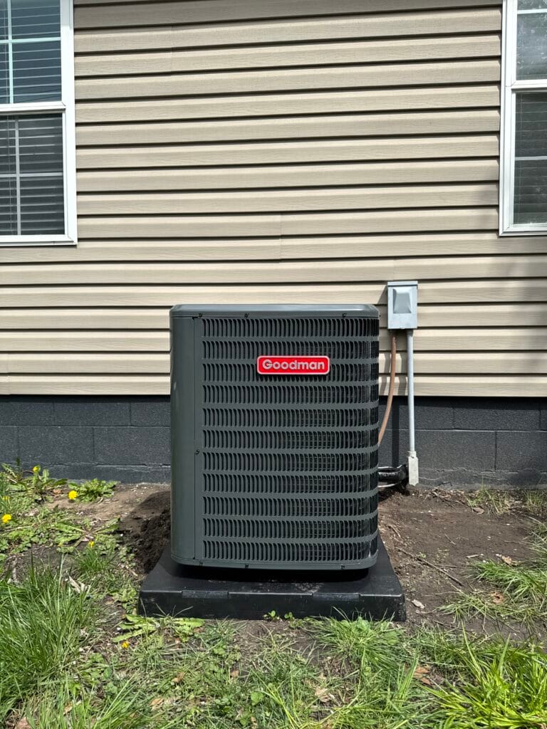 Air conditioning installation in Clay township