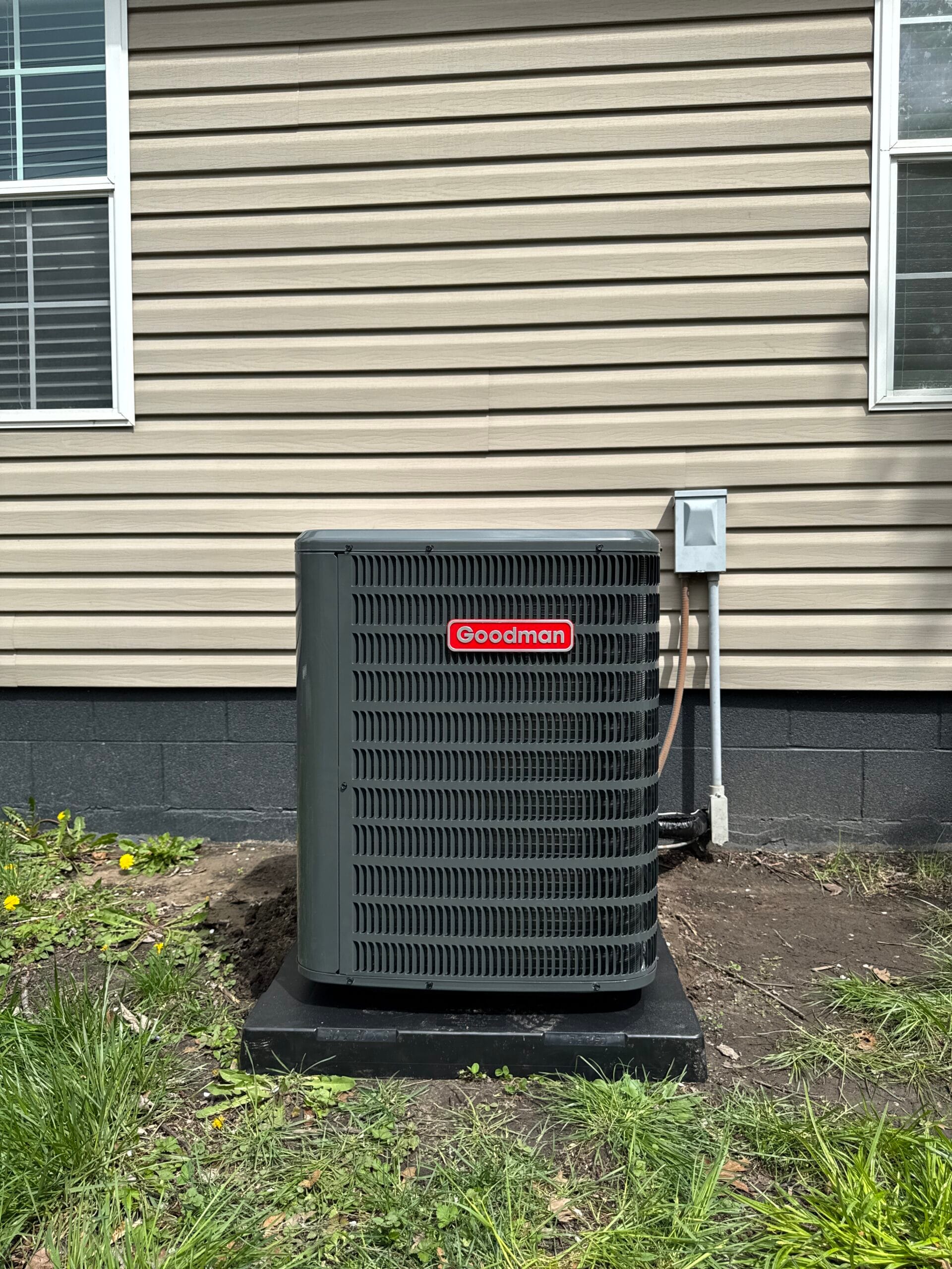 Air conditioning installation in Clay township